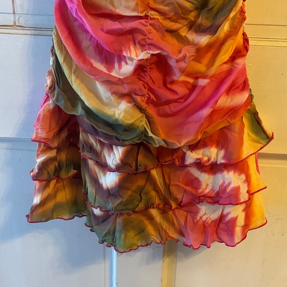 Moda International Multicolor Ruffled Mini Dress - Picture 4 of 5